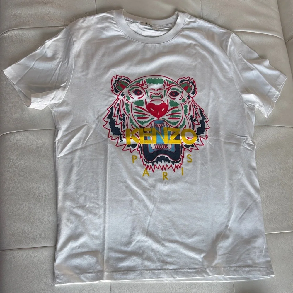 Kenzo Men’s Multicolor Tiger Tee